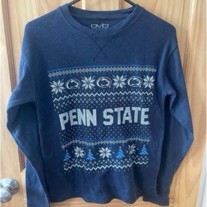 Men’s Long Sleeve Penn State Christmas Thermal Shirt Size Small